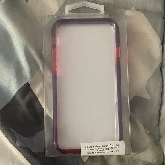 Apple iPhone Case - Purple and Red Accents - Picture 1 of 3